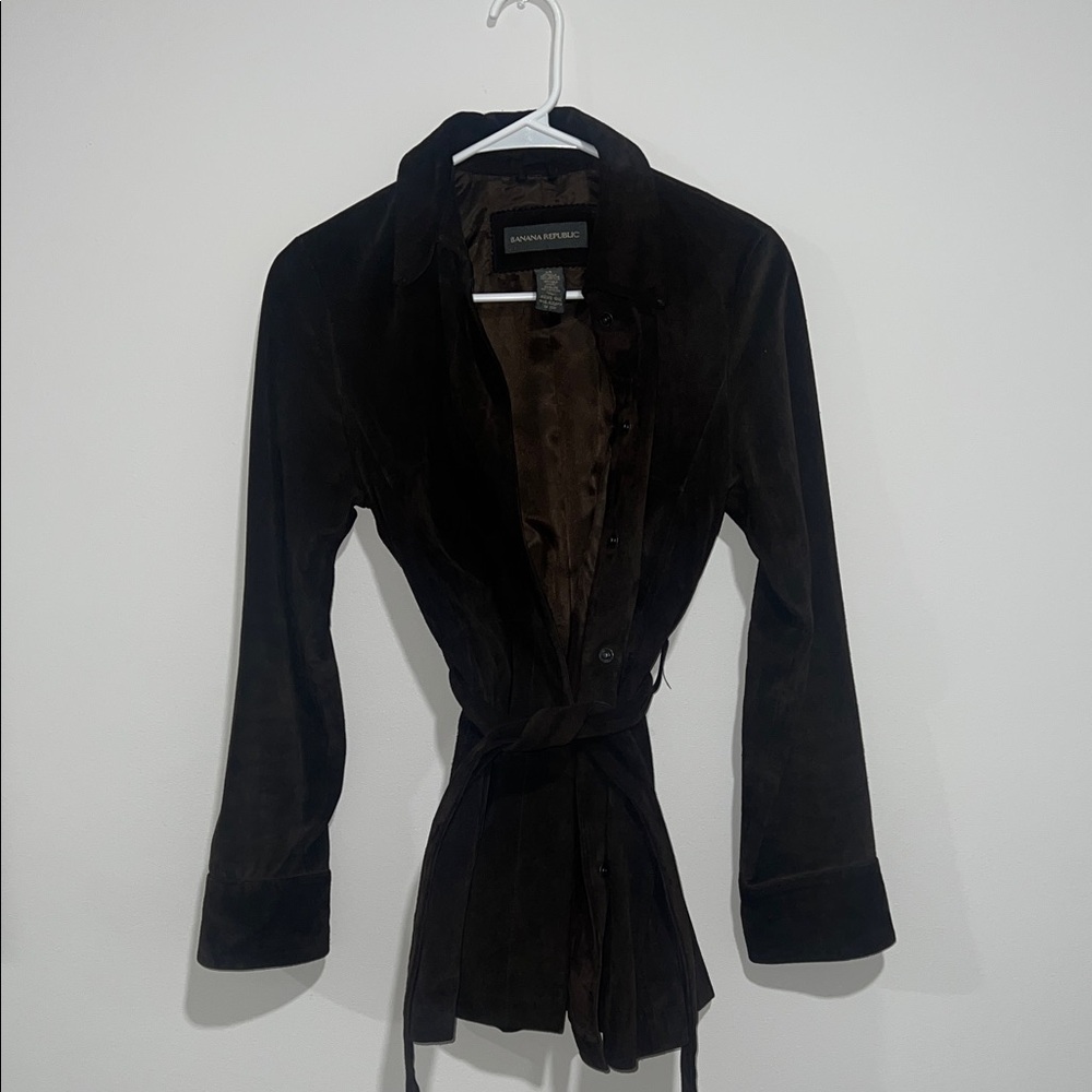 Vintage Banana Republic Brown Suede Women's Jacket